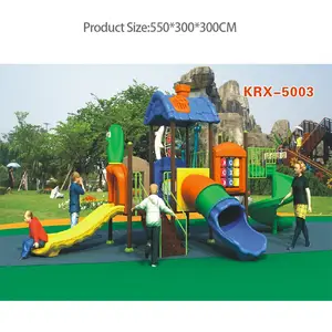 550*300*320cm 2024 thiết kế mới nhất Playhouse với Slide trẻ em nhựa sân chơi ngoài trời