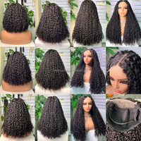 Perruque Pixie Bouclée 5*5 Closure Super Double Drawn en Cheveux Humains de Haute Qualité et Prix d'Usine 100% Cheveux Naturels