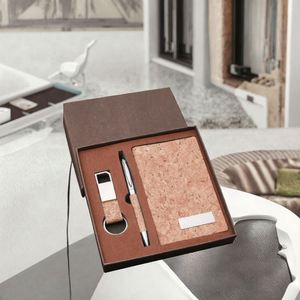 ชุดของขวัญสำหรับพันธมิตร ประกอบด้วยสมุดโน้ตและปากกา  งานพิมพ์ซิลค์สกรีนทำมือ เป็นมิตรกับสิ่งแวดล้อม สำหรับโปรโมชั่นปีใหม่ ของใช้สำนักงาน และของขวัญสำหรับงานอีเว้นท์ - Product Image 3