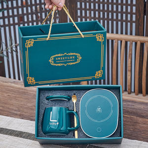 Chauffe-tasse intelligent en céramique pour café/thé avec ensemble chauffe-tasse avec capteur de gravité Arrêt automatique de la plaque chauffante pour la maison - Product Image 2