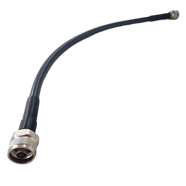 LMR 400 Coaxial Cable Jumper Assembly N Male Crimp Plug RF Coaxial Connectors 50 Ohm Impedance DC-6GHz Frequency Insulation PTFE