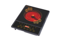 Cuisinière infrarouge portable multifonction à brûleur unique, électrique 2000W, commande tactile, panneau en céramique, plastique, usage domestique