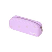 Étui à crayons scolaire/de bureau en plastique durable, grande capacité, fermeture éclair, logo personnalisé Besder, écologique