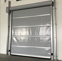 Porte rapide isolée en PVC avec capteur radar au sol, conception tropicale pour sous-sol