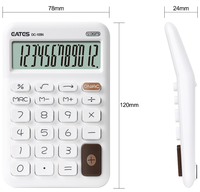 Calculatrice de bureau compacte au design le plus récent, 12 chiffres
