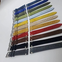 Bracelet de montre Ming Fung Sport de style européen en cuir suédé italien cousu à la main, épaisseur 3 mm, plusieurs couleurs au choix, largeur 18/20/22 mm