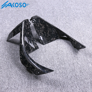 AKOSO 3K, fibra de carbono seca, embellecedor delantero para motocicleta, paneles laterales, cubierta de radiador para <span class=keywords><strong>Kawasaki</strong></span> ZX10R 2021 2022 <span class=keywords><strong>2023</strong></span> 2024 - Product Image 5