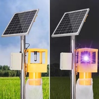 Lampe Solaire LED Anti-Nuisibles à Aspiration Éolienne pour Vergers et Agriculture Extérieurs – Attrape-Insectes et Attrape-Mites