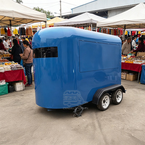Oem Coffee Trailer <b>Towable</b> Mobile Catering Cart Custom Size Stainless Steel Concession Food Truck With Full Kitchen - Product Image 6