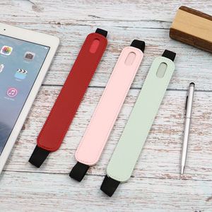 Custom7 Colors Elastic Pu Leather Pencil Single Holder Cover Fashion Portable Handmade Sling Pen <b>Sleeve</b> Case for <b>Ipad</b> - Product Image 3