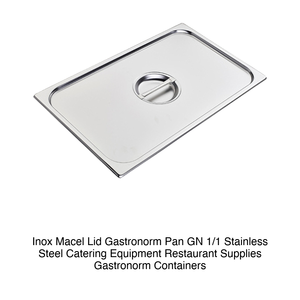 Couvercle de bac alimentaire GN 1/1 en acier inoxydable Inox Inox Macel - Product Image 2