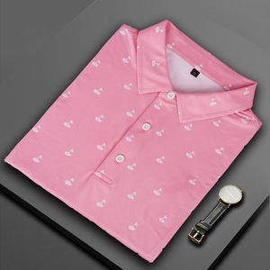 Jersey de golf Atlético personalizable para Polo Diseño ajustado de secado rápido con logotipo bordado de LICRA de poliéster impreso - Product Image 3