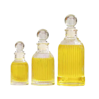 Vente en gros de diffuseurs d'huiles essentielles sans flamme en verre de 50 ml/100 ml/200 ml/500 ml, impression sur écran, décoration en rotin