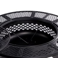 Fournitures de jardin multifonctions pour l'extérieur, patio, camping, barbecue, panier de cuisson, foyer avec grille de barbecue