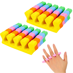 Separador de dedos desechable, herramienta de fijación para manicura, esponja de algodón especial para pedicura con forma de corazón - Product Image 1