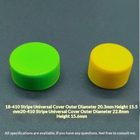 Couvercles en plastique ronds à large ouverture 18-410 20-410, lisses, pour pots cosmétiques