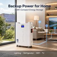 Système de stockage solaire intelligent Solard 8000 cycles, prix de gros, batterie lithium-ion 5 kWh pour système hors réseau à cycle profond