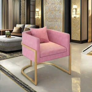 Cómodo Sillón Individual de Tela para Sala de Estar, Sofá Rectangular para Salón de Belleza, Hotel, Dormitorio, Juego de Muebles - Product Image 3