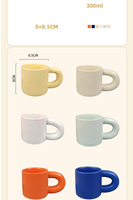 Tasses en céramique à la mode de différentes couleurs Bone China MUG OEM pour boire de l'eau, du lait et du café