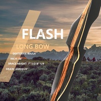 Tir à l'arc Old Mountain Nouveau Style 48 "Flash Arc traditionnel Tir à l'arc Tir à l'arc en bois Jeunesse Arc Longbow Chasse