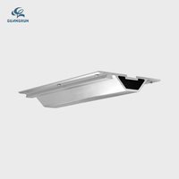 Table pliante réglable en hauteur, pivotante, en alliage d'aluminium, ARGENT, pour camping-cars, caravanes, hôpitaux, appartements