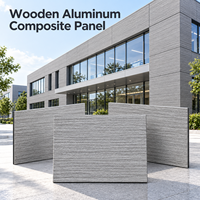 Panneau composite bois-aluminium 3 mm 4x8 pieds, revêtement PE, grain de bois de cèdre, pour panneaux de plafond commerciaux