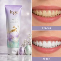 Dentifrice Herbal Blanchissant Personnalisé en Usine, Anti-Caries, Sans Fluorure, à la Niacinamide, à l'Essence Violette, à l'Hydroxyapatite et au Charbon de Bambou