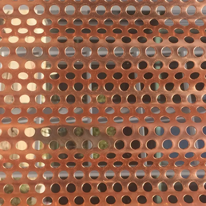 แผ่นโลหะทองเหลืองบางพิเศษแบบเจาะรู แผงตกแต่งแบบตาข่ายถัก  ได้รับการรับรองมาตรฐาน ISO9001/ROHS ขนาดตามสั่ง - Product Image 4