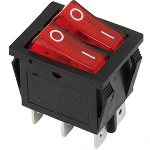 Interruptor Basculante Doble Iluminado, 6 Contactos, 16A 250V AC, 20A 125V AC - Product Image 2