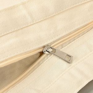 Multi-Color Canvas Tote <b>Bag</b> Set with Drawstring Pouch <b>Cream</b> Pink 2-Piece Shoulder <b>Bag</b> for Women Gift Shopping - Product Image 3