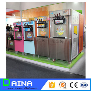 Machine à glace en acier inoxydable, 3 saveurs, machine à glace molle commerciale, 20l - Product Image 4