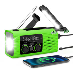 Emergency Solar Hand Crank NOAA Weather Radio, 2000mAh with Flashlight & SOS Alarm for Outdoor Survival - Product Image 2