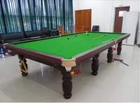 Naipni Coussins de haute qualité pour table de billard Snooker 12 pieds en bois pour table de billard commerciale Ardoise bleue