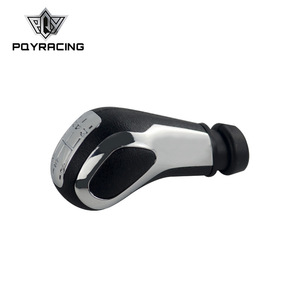 Poyracing Car Gear <b>Shift</b> <b>Knob</b> 5-Speed Leather Ergonomic For Peugeot 206 207 307 408 - Product Image 1