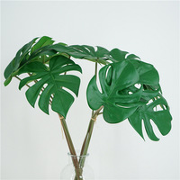 Plantes vertes artificielles de haute qualité, bouquet de feuilles de Monstera, 30-100 cm, décoration intérieure, arrangements floraux, fleurs artificielles en plastique
