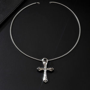 Collar con Colgante de Cruz Religiosa de Acero Inoxidable Personalizado, Antideslustre, Impermeable, para Hombre - Product Image 5
