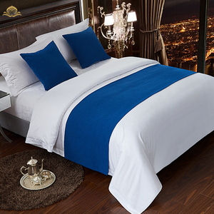 Hotel Quality <strong>Pillow</strong> and Bed Runner 5-Piece <strong>Set</strong>, Geometric Woven Plain King &amp; Queen Size Soft Decorative <strong>Bedding</strong> Accessory - Product Image 1