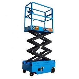 Piattaforma di Sollevamento Automatica OFY 3-4.8M, Elevatore a Forbice Elettrico Portatile con Capacità di 100kg per Spazi Ristretti - Product Image 1