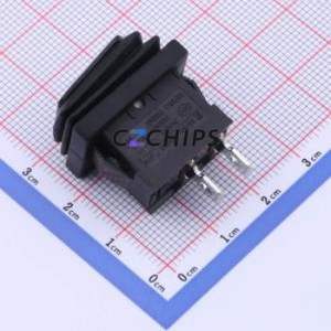 RS601BK-1010011BB Rocker Switch Through hole Component (THT) Switch 23.7mm 18.1mm Convex Bend Without - Product Image 2