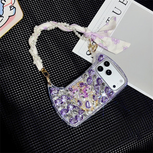 Nouvel Arrivage : Étui de Luxe pour Téléphone <span class=keywords><strong>iPhone</strong></span> 17 16 15 Pro Max <span class=keywords><strong>avec</strong></span> Chaîne, Motif Chat et Diamants, <span class=keywords><strong>Coque</strong></span> de Téléphone Mobile Type Sac Bandoulière - Product Image 5