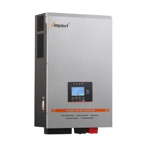 24V 48V 120/220V 5000W kapalı ızgara 5kw saf sinüs dalga invertör yüksek frekanslı Mppt hibrid güneş inverteri