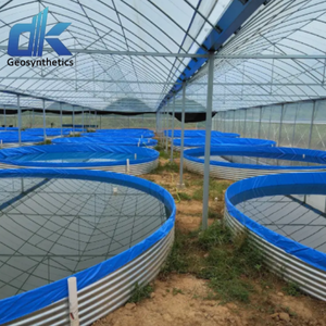 Duurzame Koi Kreeftenkweekvijver Gegalvaniseerde Plaatvisvijvers Dubbelzijdige Pvc-Voeringen Visvijvers Aquacultuursysteem - Product Image 3