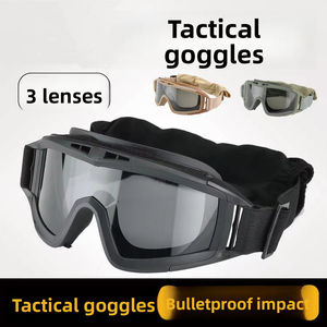 Lentes de Gafas Tácticas C5 para Ciclismo, Polarizadas, Antivaho, para Deportes al Aire Libre, Antimpacto, para Tiro - Product Image 4