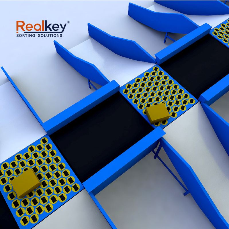 High Capacity Cross Belt Parcel Sorter