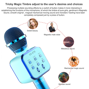 Hot Selling Wholesale Price Portable Usb and Wireless BT <b>Microphone</b> DS878 - Product Image 5