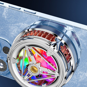 Radiateur de télé<span class=keywords><strong>phone</strong></span> portable métallique à semi-conducteur silencieux Ventilateur de refroidissement rapide pour jouer à des jeux et regarder des vidéos - Product Image 2