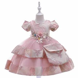 赤ちゃんの女の子のための中国サプライヤー高品質キッズコスチューム半袖ドレス