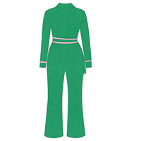 Deltion grec |   Sigma |   Combinaison à jambes larges en tricot brodé, vêtements de la sororité Theta DST |   Combinaison élégante pour le bureau