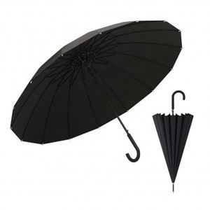 Parapluie droit de luxe japonais 16K, personnalisé, haute qualité, coupe-vent, à long manche, pour soleil et pluie - Product Image 2