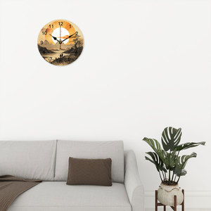 Custom image Custom Design PVC Analog <b>Wall</b> <b>Clock</b> Single Face Minimalist Style for Home Office School <b>Living</b> <b>Room</b> Decoration - Product Image 3